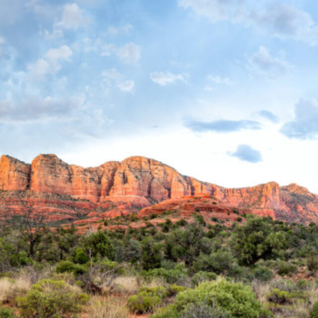 Courthouse Vista Sunset by Elaine Belvin