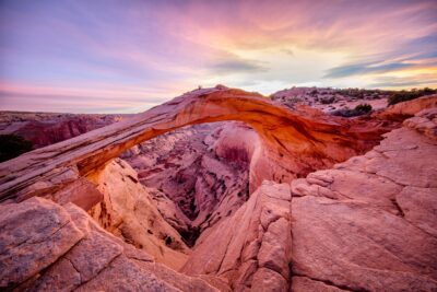 Blue Hour at Eggshell Arch by Elaine Belvin