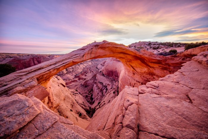 Blue Hour at Eggshell Arch by Elaine Belvin