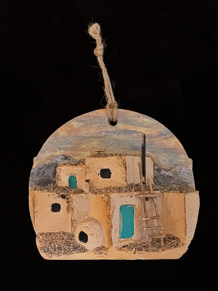 Tiny Taos Ornament by P Ron Schneider - Image 2