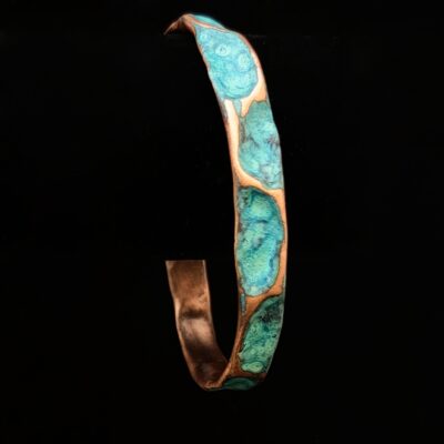 Medium Copper Cuff by Chikako Myers