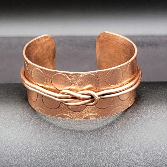 Copper Cuff Obi Knot by Chikako Myers CM113