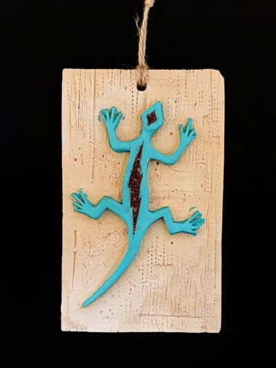 Stone Lizard Ornament by P Ron Schneider