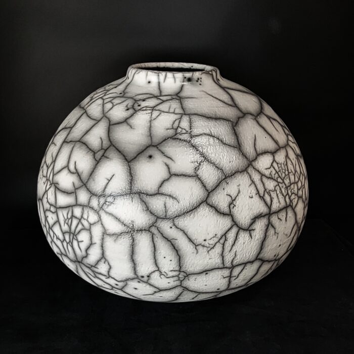 Large Naked Raku by Jeff Perkins