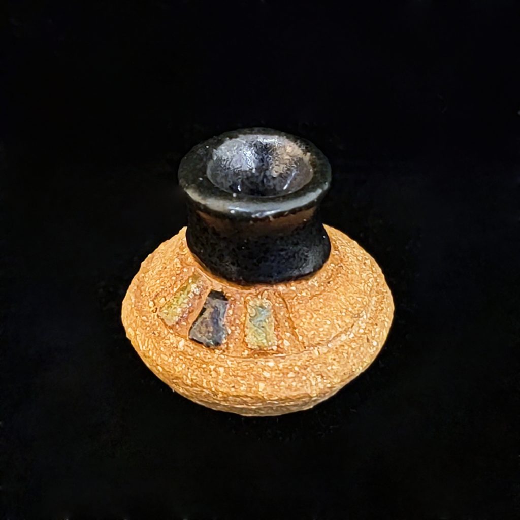 Small Carved Miniature Weed Pot by Mary Heyborne