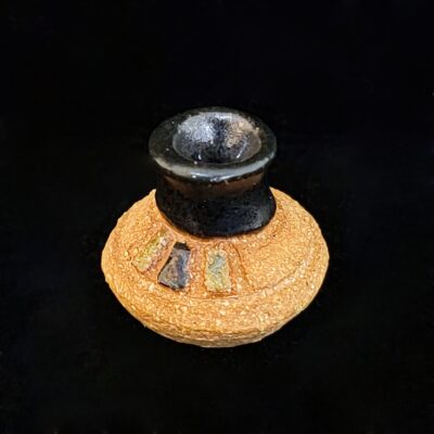 Small Carved Miniature Weed Pot by Mary Heyborne