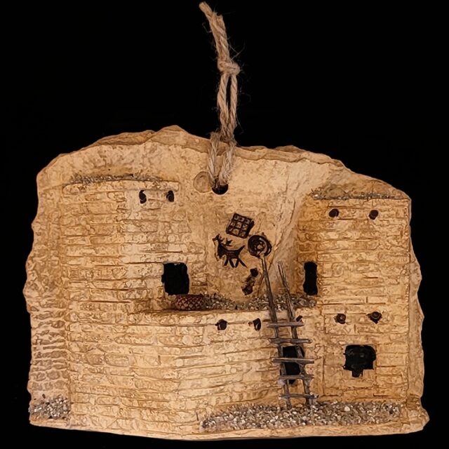 Pueblo Ornament by P Ron Schneider