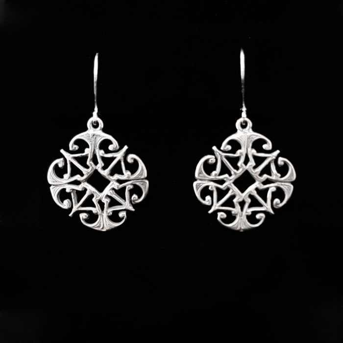 St Clotilde Cross Earrings by McKeown 115012