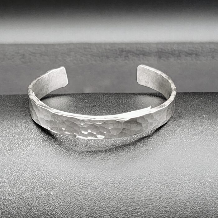 Sterling Silver Hammered Cuff by Chikako Myers