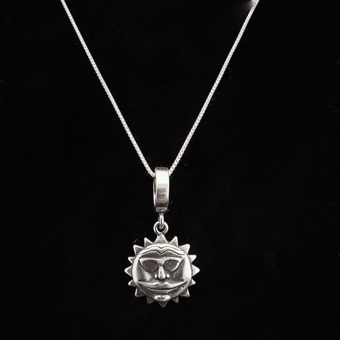 Vortex Sun Charm Pendant with Chain by Susan Herman and Paul Kaiser