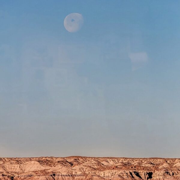 Pale Moon over Painted Desert by Kelli Klymenko