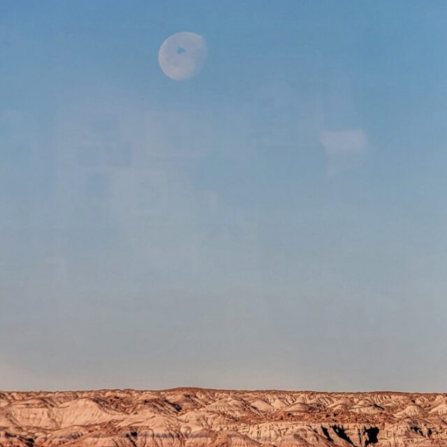 Pale Moon over Painted Desert by Kelli Klymenko