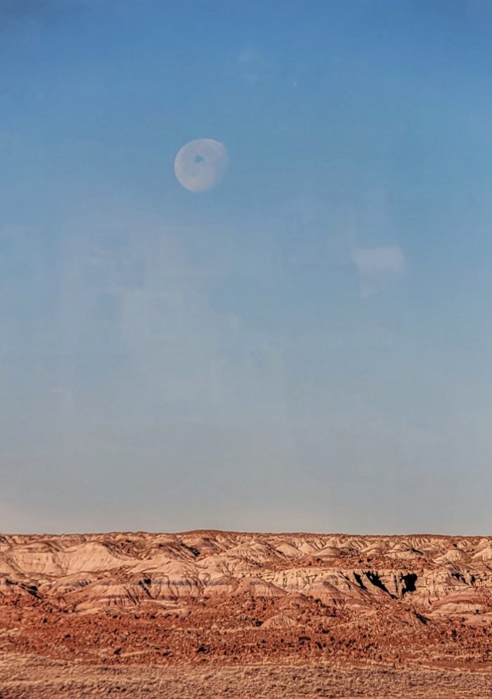 Pale Moon over Painted Desert by Kelli Klymenko