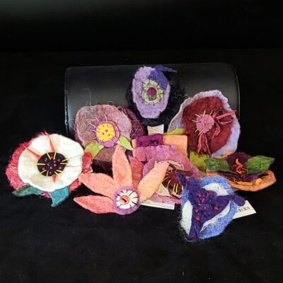 Felted Wool Pin by Joan Roberts