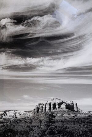 Cathedral Rock Black and White by Kelli Klymenko