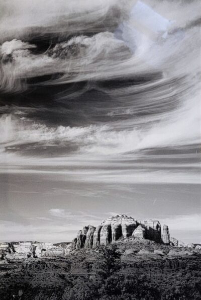 Cathedral Rock Black and White by Kelli Klymenko