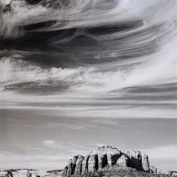 Cathedral Rock Black and White by Kelli Klymenko