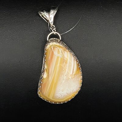 Queensland Agate Sterling Pendant by Nancy Bihler NB-727