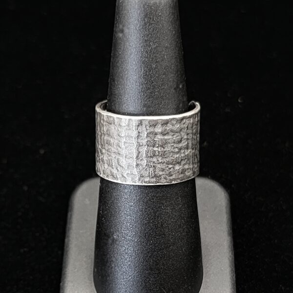 Reticulated Black Patina Ring by Chikako Myers CMBP121