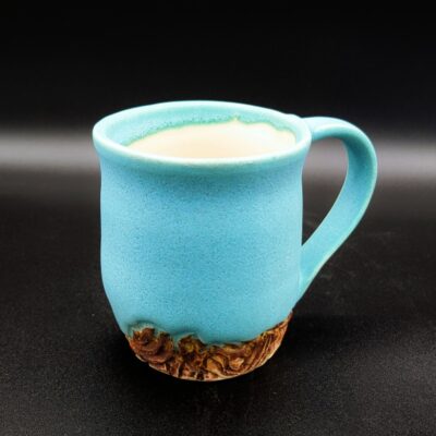Small Turquoise Mountain Mug by V Norton