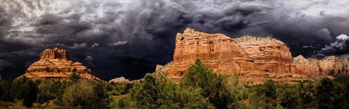 Storm Clouds Over the Courthouse by Al Brown