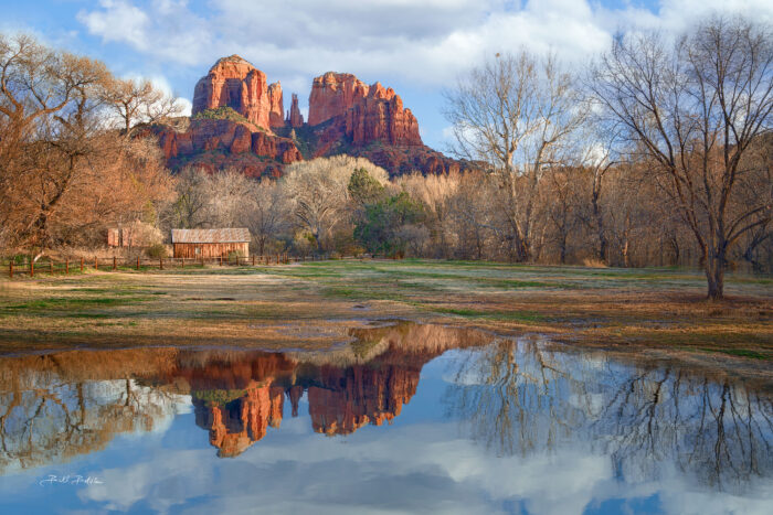 Cathedral Rock Reflection by Bill Belvin