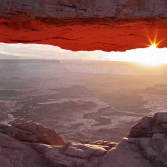 Mesa Arch in January by Bill Belvin