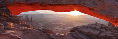 Mesa Arch in January by Bill Belvin