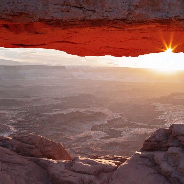 Mesa Arch in January by Bill Belvin