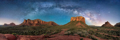 Milky Way Arched over Sedona by Bill Belvin