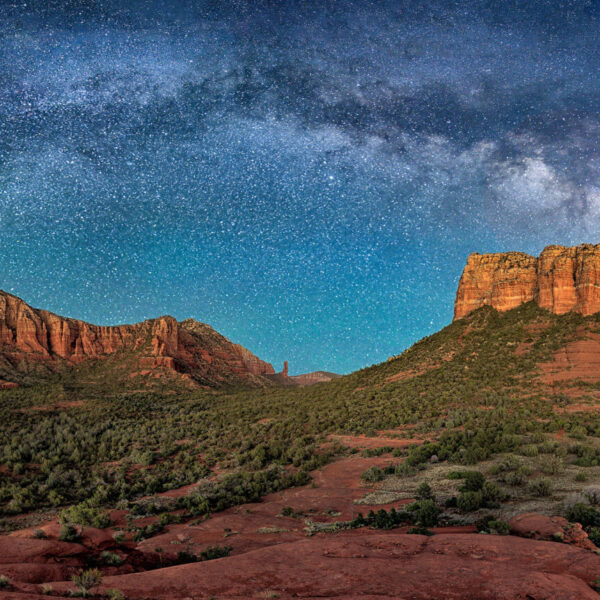 Milky Way Arched over Sedona by Bill Belvin
