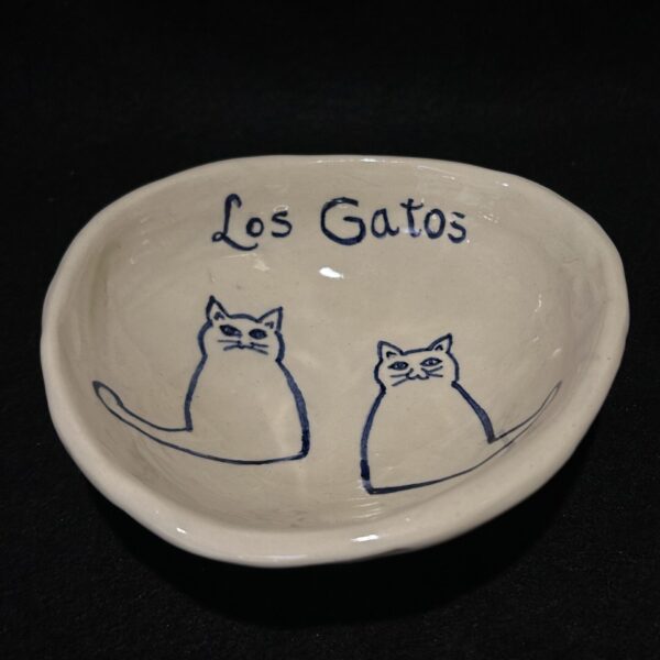 Los Gatos Cat Bowl by V Norton