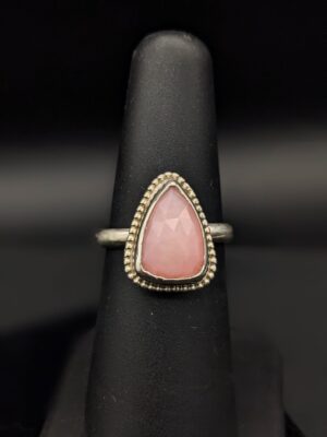 Pink Opal and Sterling Silver Ring by Robin Hanna RH003