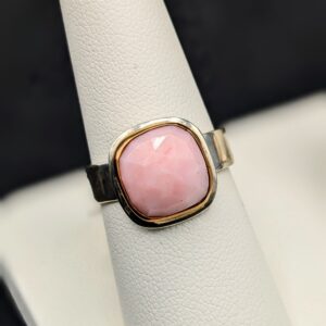 Mixed Pink Opal Cushion Cut Ring by Robin Hanna RH004