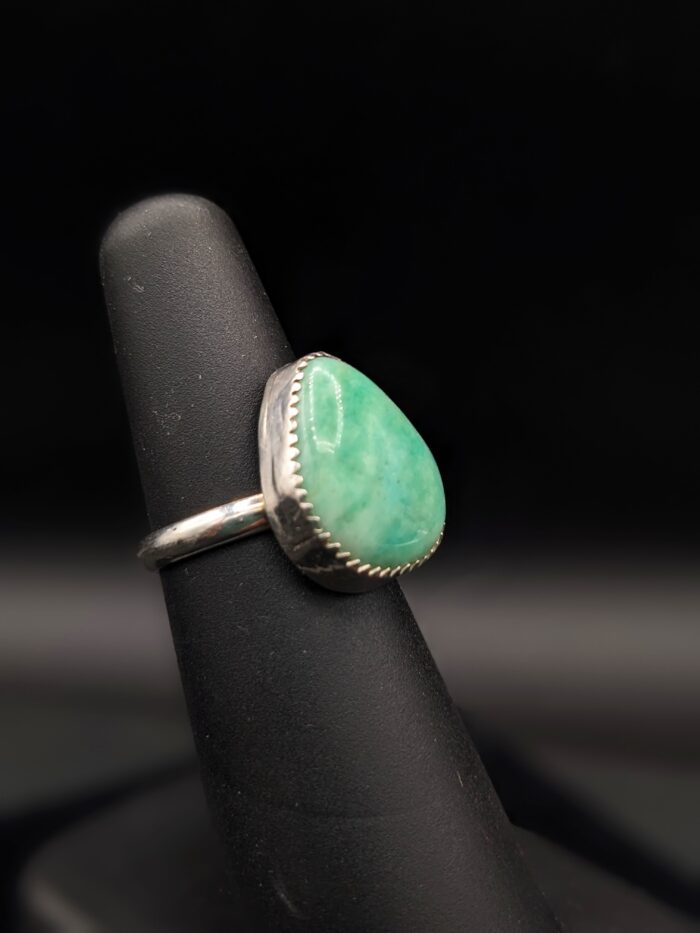 Amazonite and Sterling Silver Ring by Robin Hanna RH042