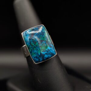 Shattuckite Ring by Robin Hanna RH044