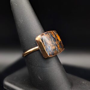 Pietersite Rectangular Ring by Robin Hanna RH045