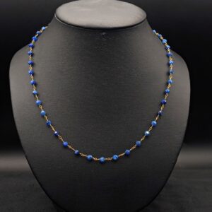 Linked Lapis Necklace by Robin Hanna RH051