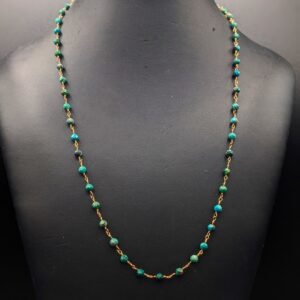 Linked Chrysoprase Necklace by Robin Hanna RH052