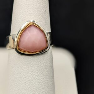 Mixed Pink Opal Trillion Ring by Robin Hanna RH006