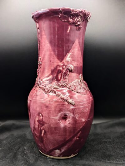 Large Purple Amphora by V. Norton