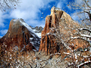 Three Patriarchs in Snow by Iris Yang
