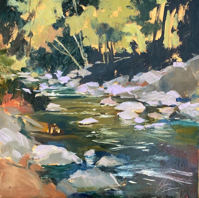 Finished painting from Oak Creek Canyon plein air by Gretchen Lopez (002)