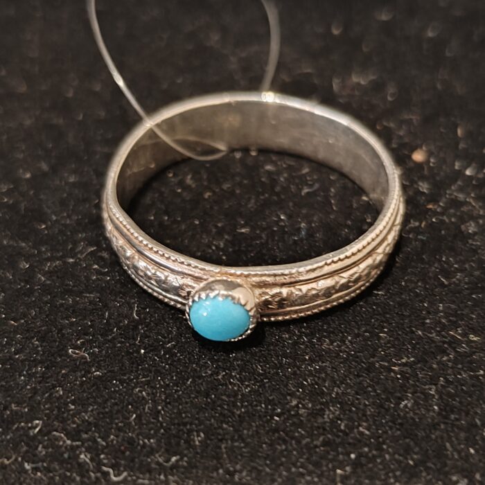 Sterling Silver with Turquoise Ring by Nancy Bihler NB-1081