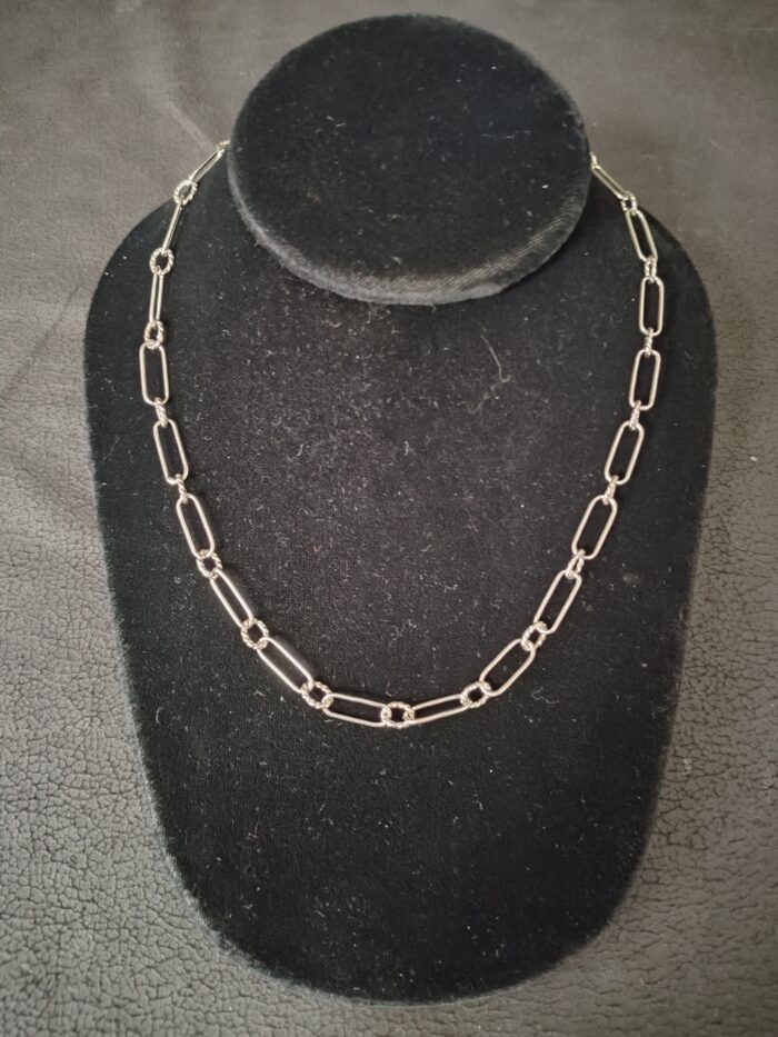 18" Sterling Silver Handmade Chain Necklace by Nancy Bihler NB-1453