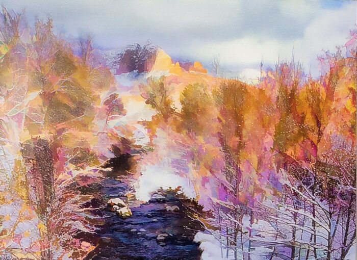 Winter Beauty Oak Creek by A O Tucker