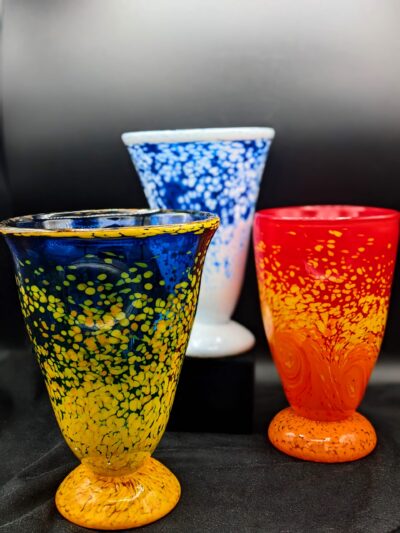 Assorted Footed Vases by George Averbeck