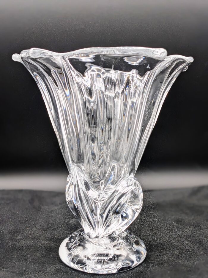 Clear Datura Vase by George Averbeck