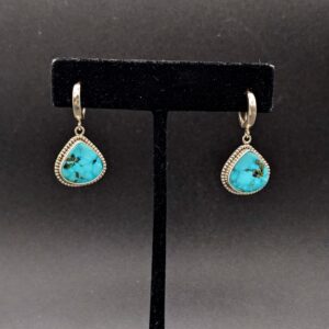 Arizona Turquoise Huggie Earrings by Robin Hanna RH063