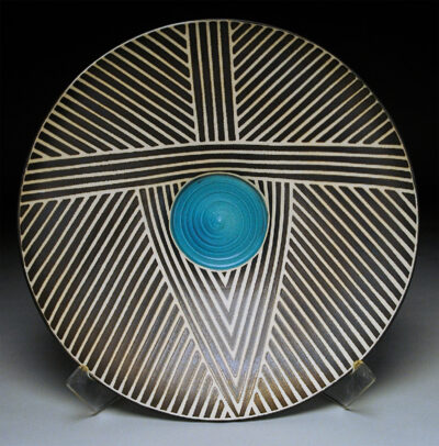 Arrow with Blue Sun Bowl by Nicholas Bernard